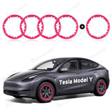 Alt-i-ett felgbeskytter for Tesla Model Y 19-tommers Gemini-hjul (Kan ikke brukes med det originale hjuldekselet)