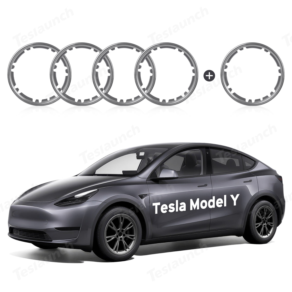 All-in-one Rim Protector for Tesla Model Y 19-inch Gemini Wheel （Cannot be used with the original wheel cover）