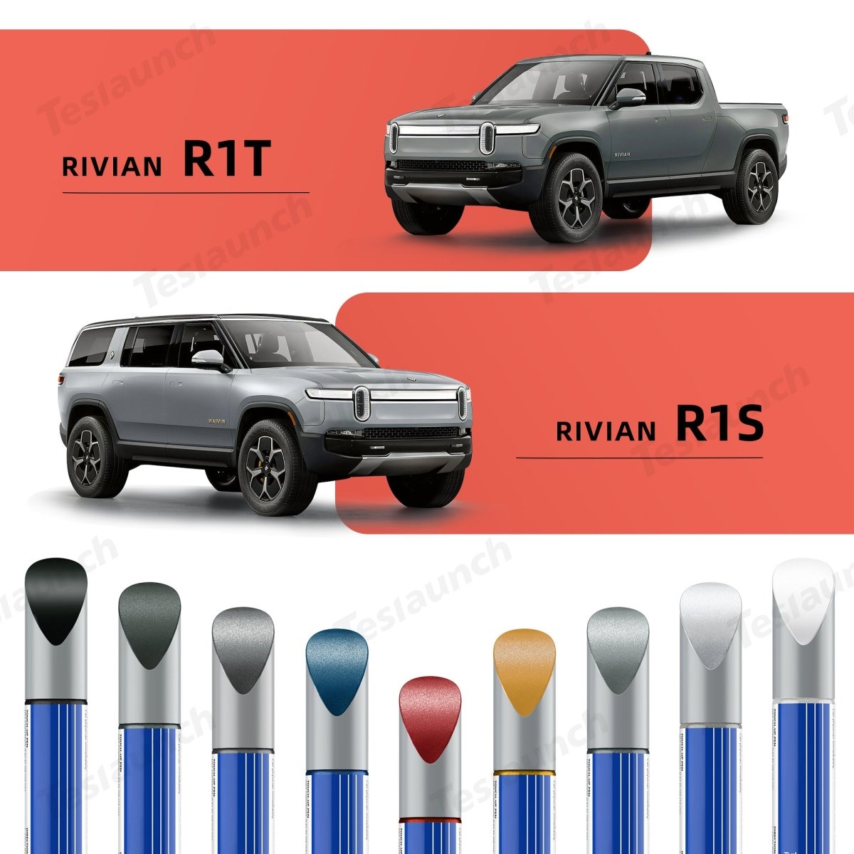 RIVIAN Metallic Paint Touch Up Pen for Car Body Repair for R1T and R1S - T-Launch