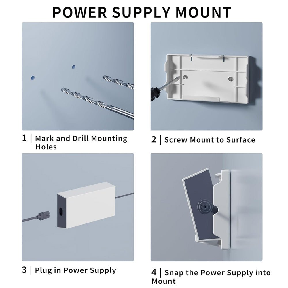 Router & Power Supply Wall Mount Kit for Starlink Gen 3 - T-Launch