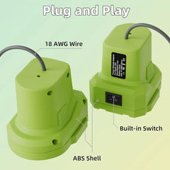 Ryobi 18V Battery Adapter with DC Power Cable for Starlink Mini - T-Launch