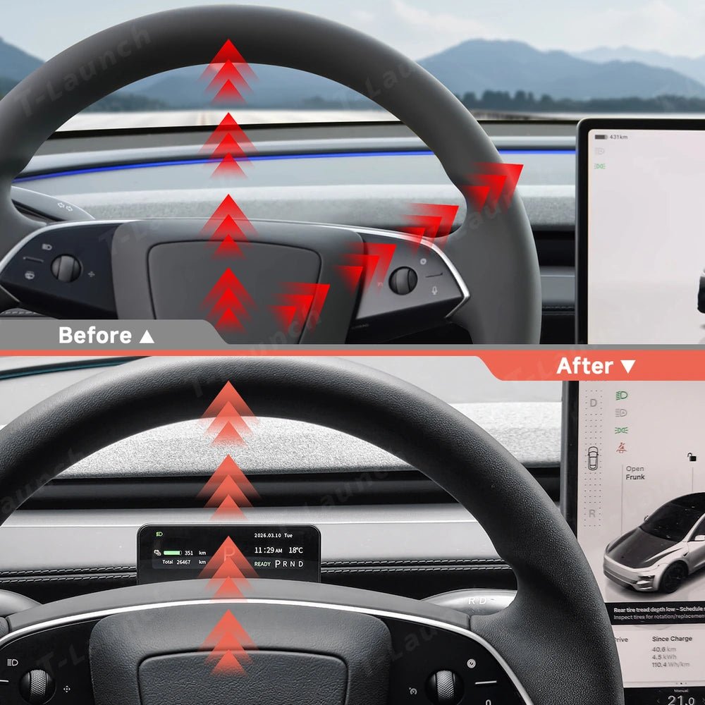 S3 HUD Gear Shift Stalk Kit for Tesla Model Y Juniper 2025+ / Model 3 Highland 2024+ - T-Launch