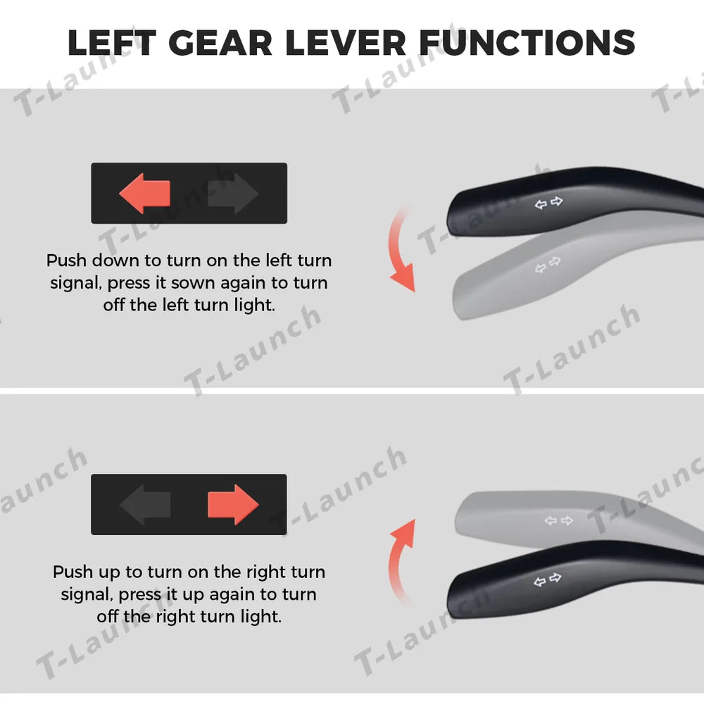 S3 HUD Gear Shift Stalk Kit for Tesla Model Y Juniper 2025+ / Model 3 Highland 2024+ - T-Launch