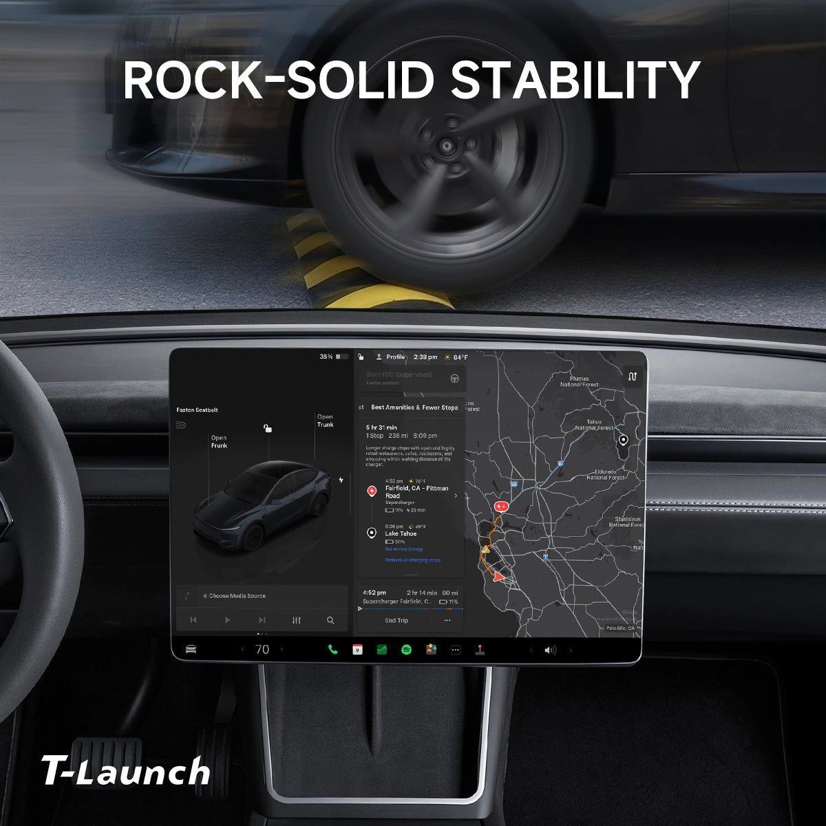 Screen Rotating Swivel Mount for Tesla Model Y L 2026+ - T-Launch