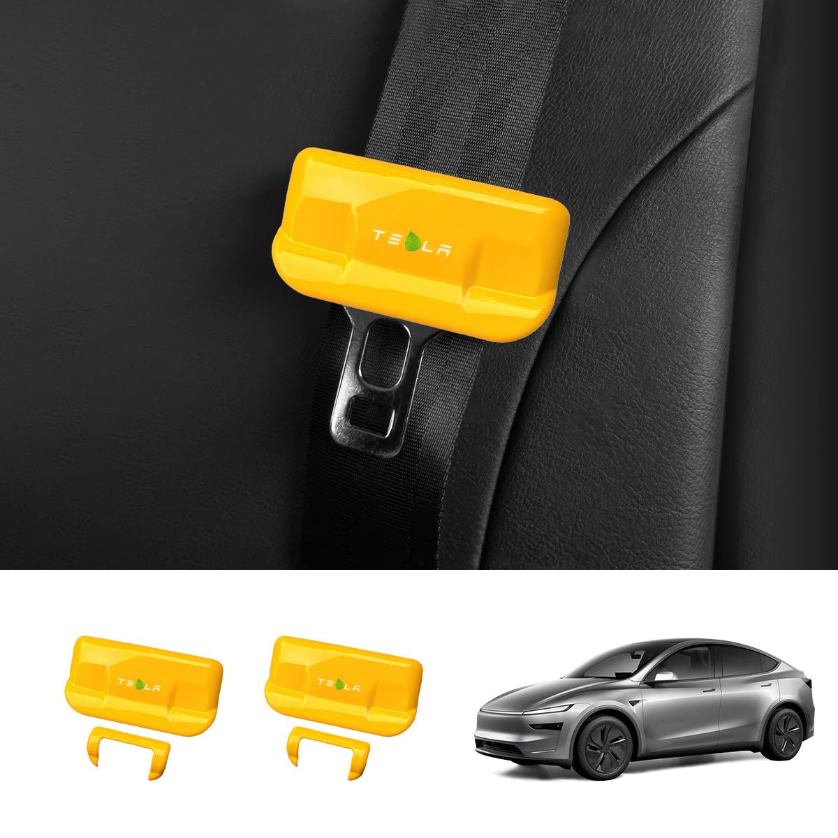 Seat Belt Buckle Cover Set for Tesla Model Y Juniper 2025+ - T-Launch