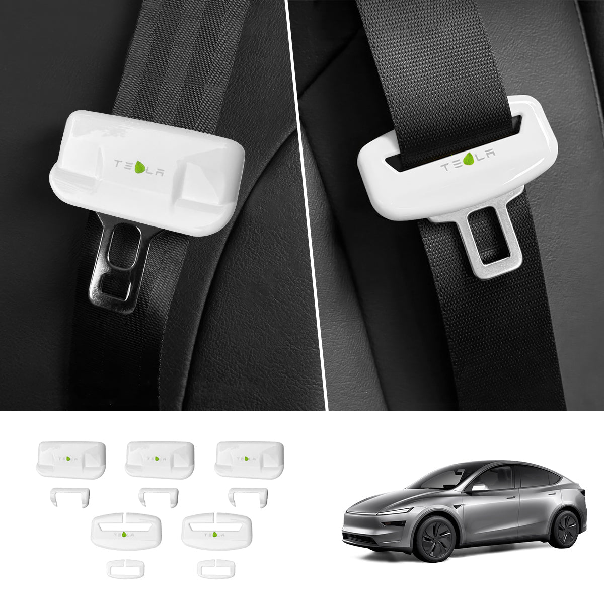 Seat Belt Buckle Cover Set for Tesla Model Y Juniper 2025+ - T-Launch