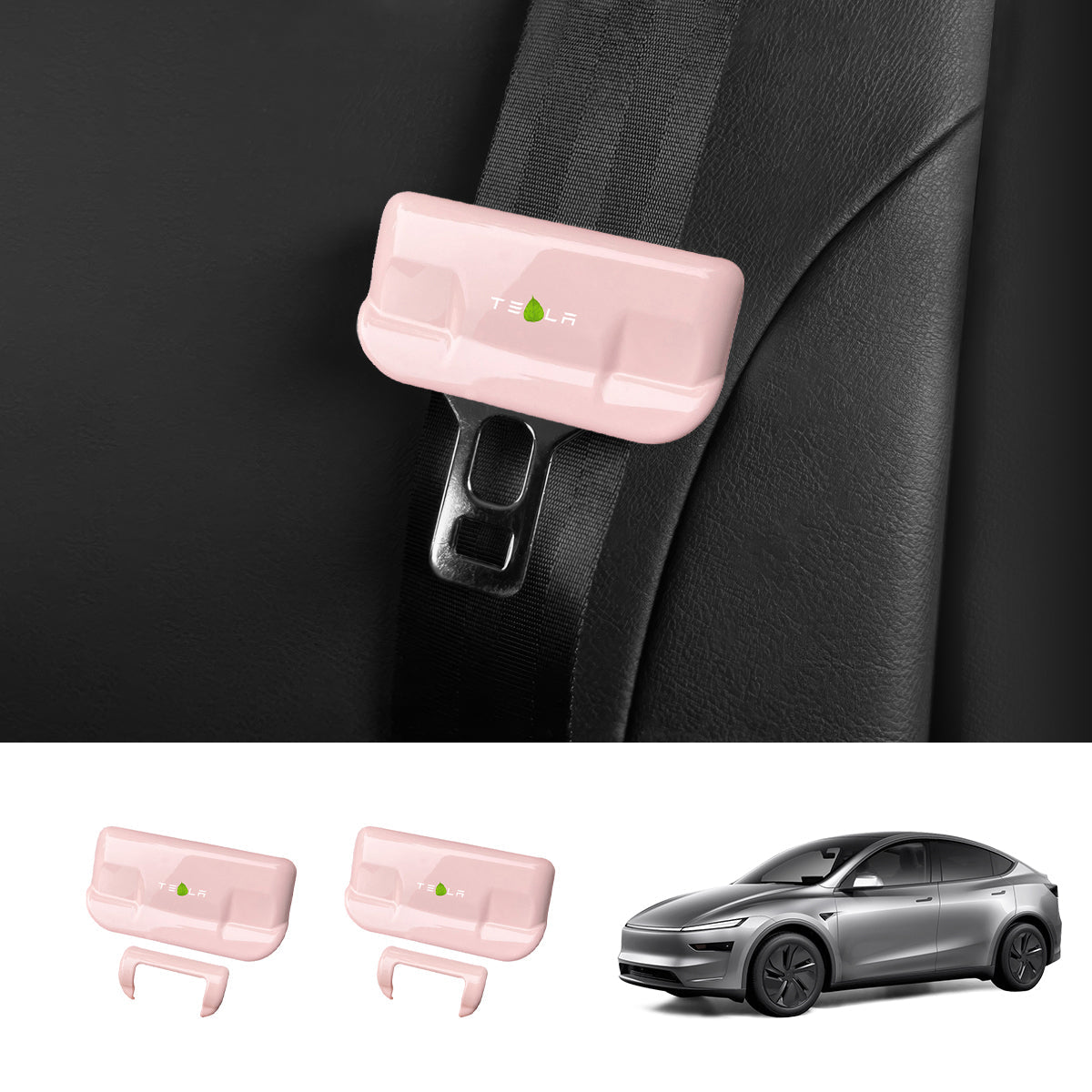 Seat Belt Buckle Cover Set for Tesla Model Y Juniper 2025+ - T-Launch