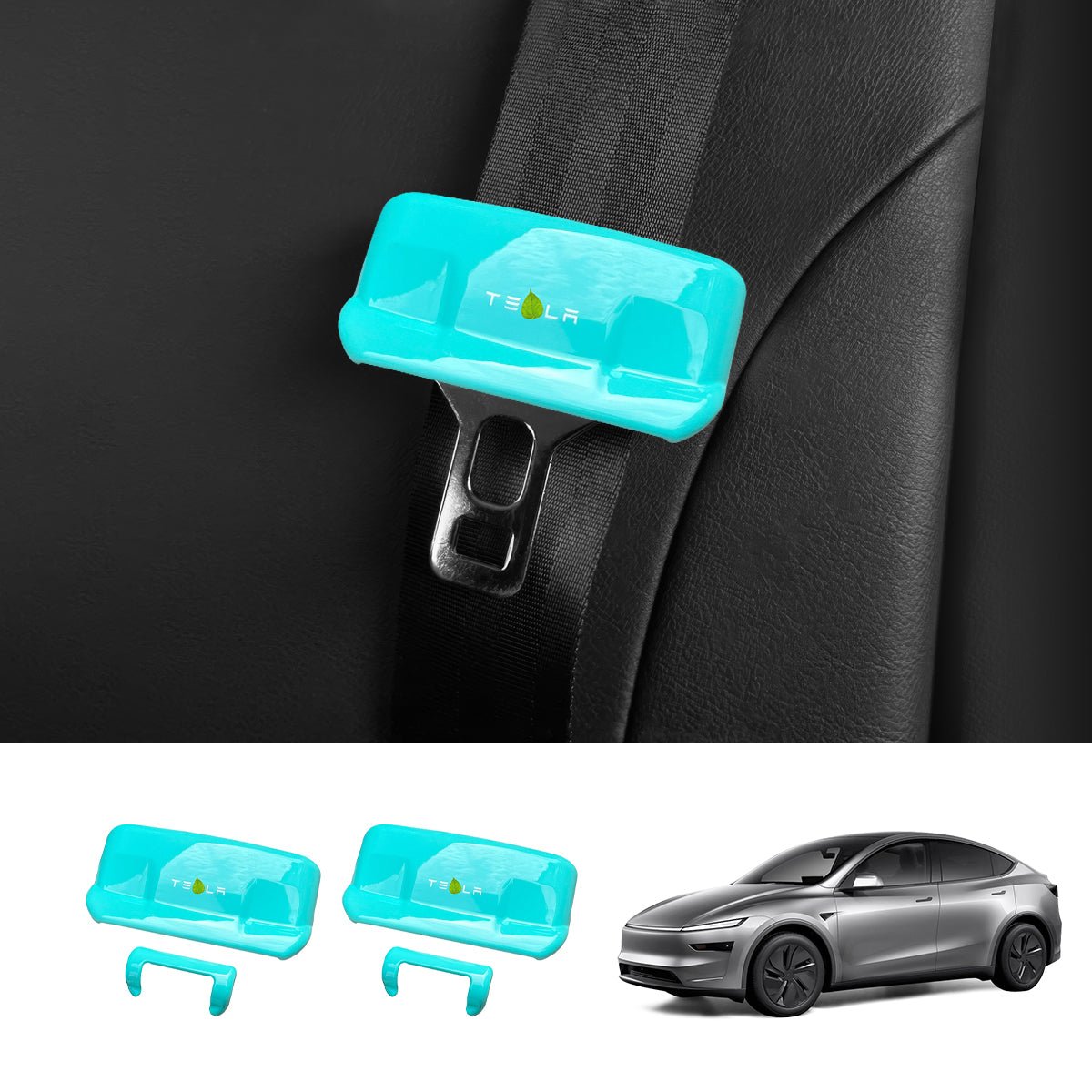 Seat Belt Buckle Cover Set for Tesla Model Y Juniper 2025+ - T-Launch