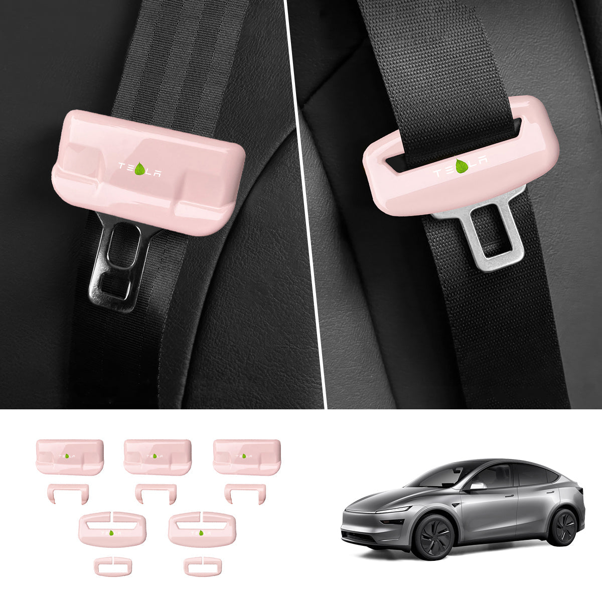 Seat Belt Buckle Cover Set for Tesla Model Y Juniper 2025+ - T-Launch