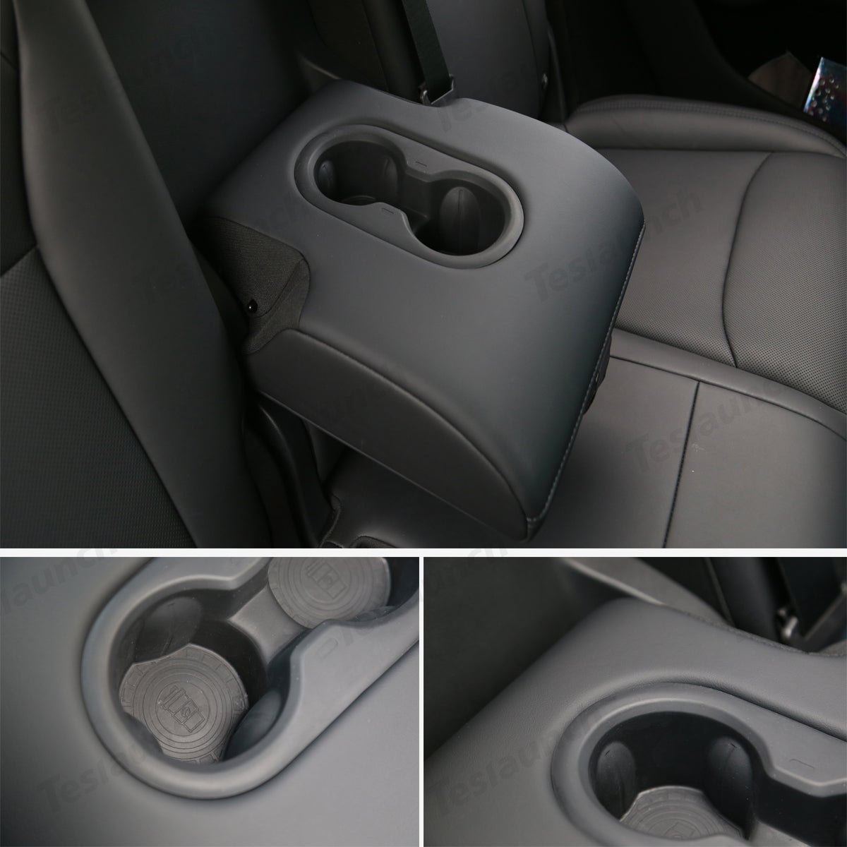 Seat Rear Non-slip Silicone Cup Holder Insert For Tesla Model Y Juniper 2025+ - T-Launch