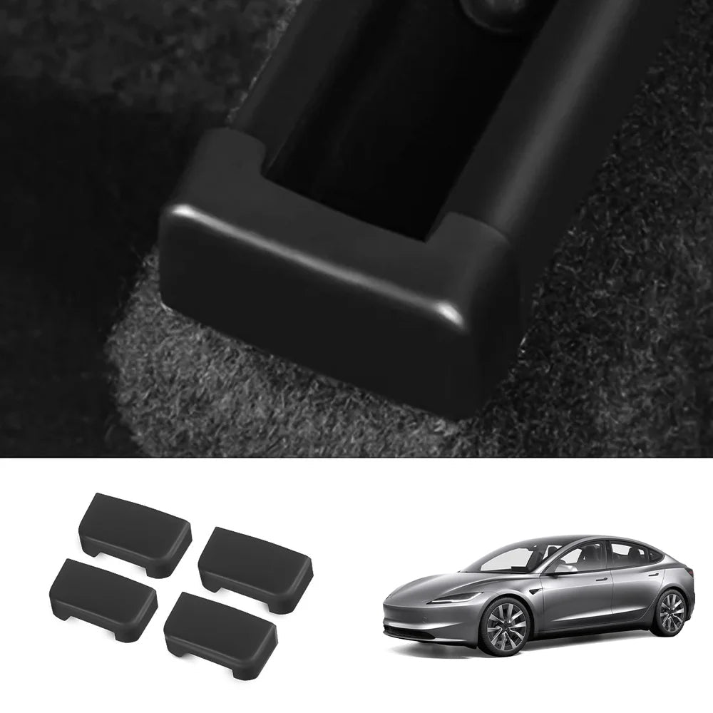 Seat Slide Rail Anti-Kick Cover (4-Piece Set) for Tesla Model Y Juniper 2025+/Model 3 Highland 2024+ - T-Launch