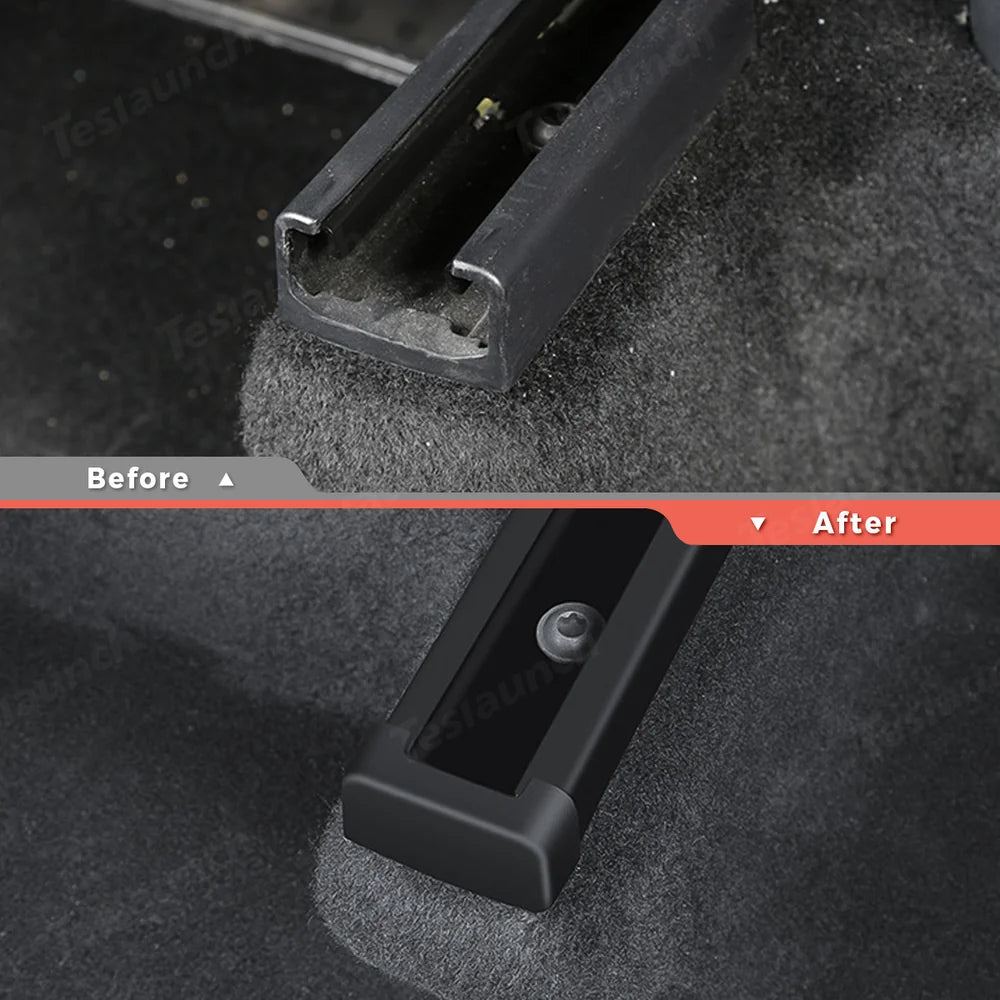 Seat Slide Rail Anti-Kick Cover (4-Piece Set) for Tesla Model Y Juniper 2025+/Model 3 Highland 2024+ - T-Launch