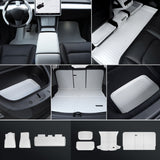 Kit de mise à niveau intérieur blanc mat pour Tesla 2021-2024 Model Y