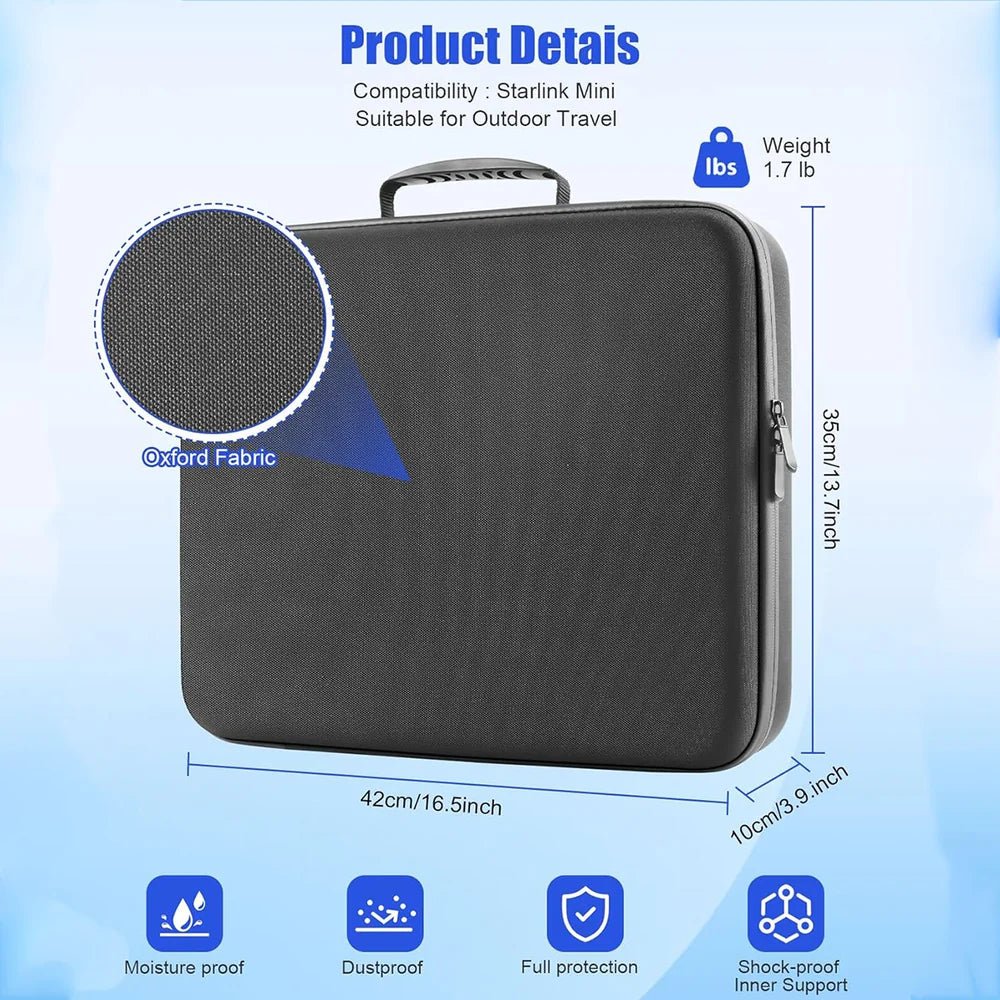 Shockproof EVA Travel & Accessory Case for Starlink Mini - T-Launch