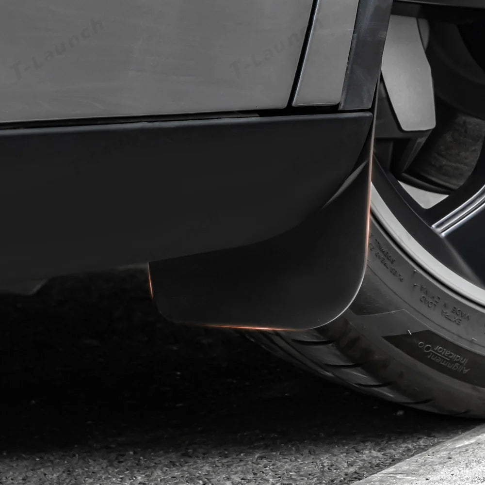 Short Invisible Mud Flaps Splash Guards for Tesla Model Y Juniper 2025+ - T-Launch
