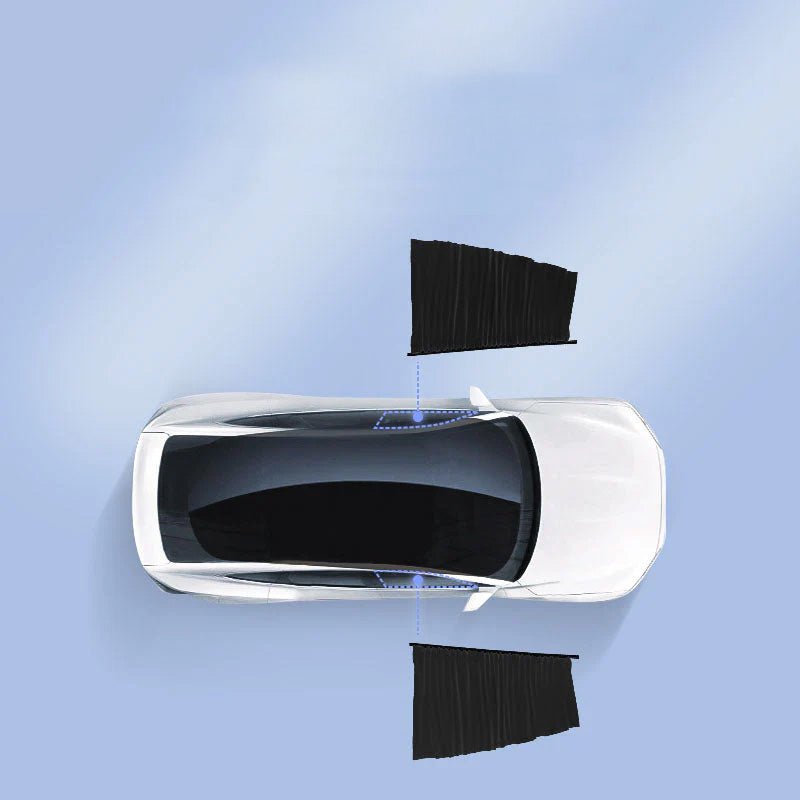 Side Window Track Slide Privacy Curtain Sunshade for Tesla Model 3/Y - T-Launch
