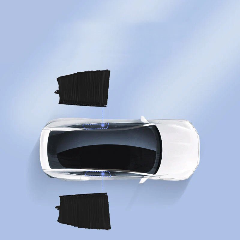 Side Window Track Slide Privacy Curtain Sunshade for Tesla Model 3/Y - T-Launch