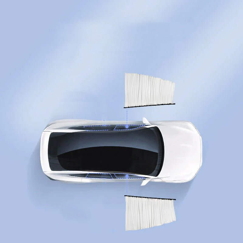 Side Window Track Slide Privacy Curtain Sunshade for Tesla Model 3/Y - T-Launch