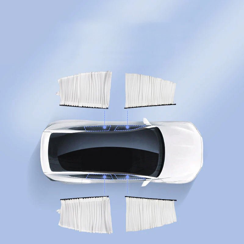 Side Window Track Slide Privacy Curtain Sunshade for Tesla Model 3/Y - T-Launch