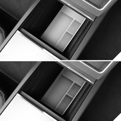 Silicone Center Console & Armrest Lower Storage Tray for Tesla Model Y Juniper 2025+ - T-Launch