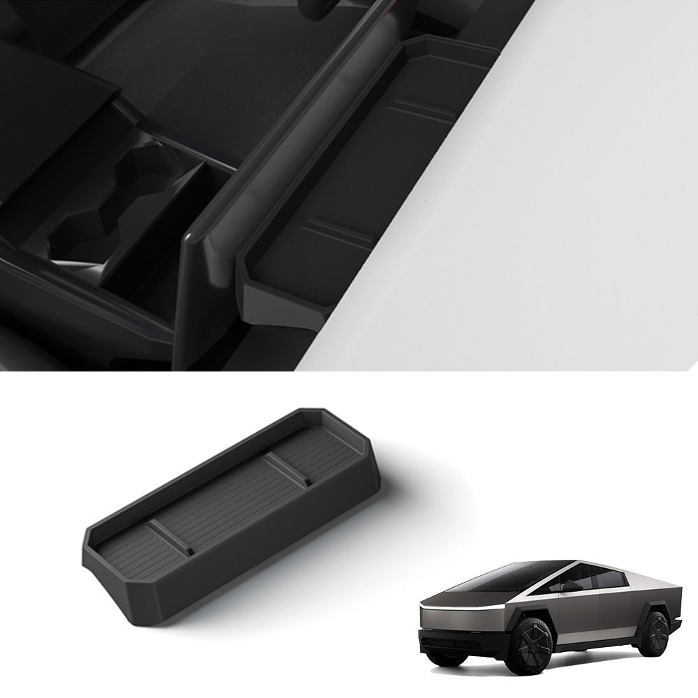 Silicone Center Console Behind Screen Storage Tray for Cybertruck - T-Launch