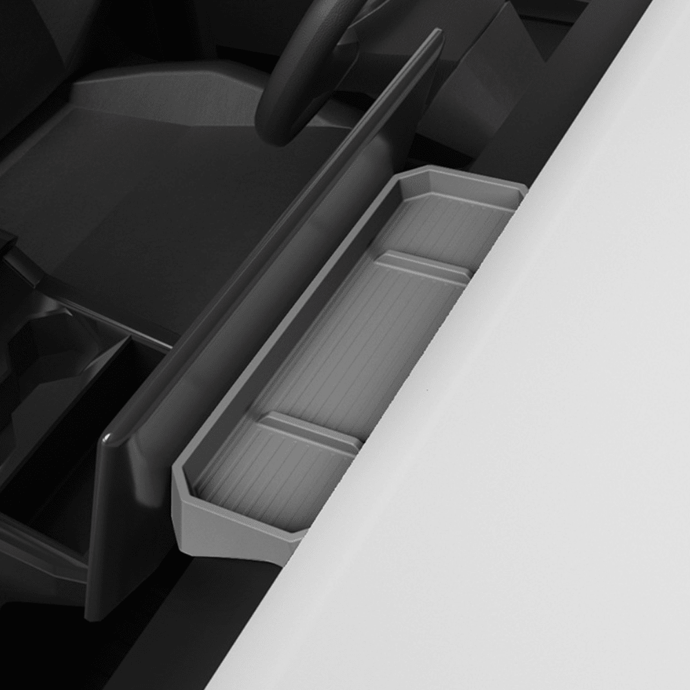 Silicone Center Console Behind Screen Storage Tray for Cybertruck - T-Launch