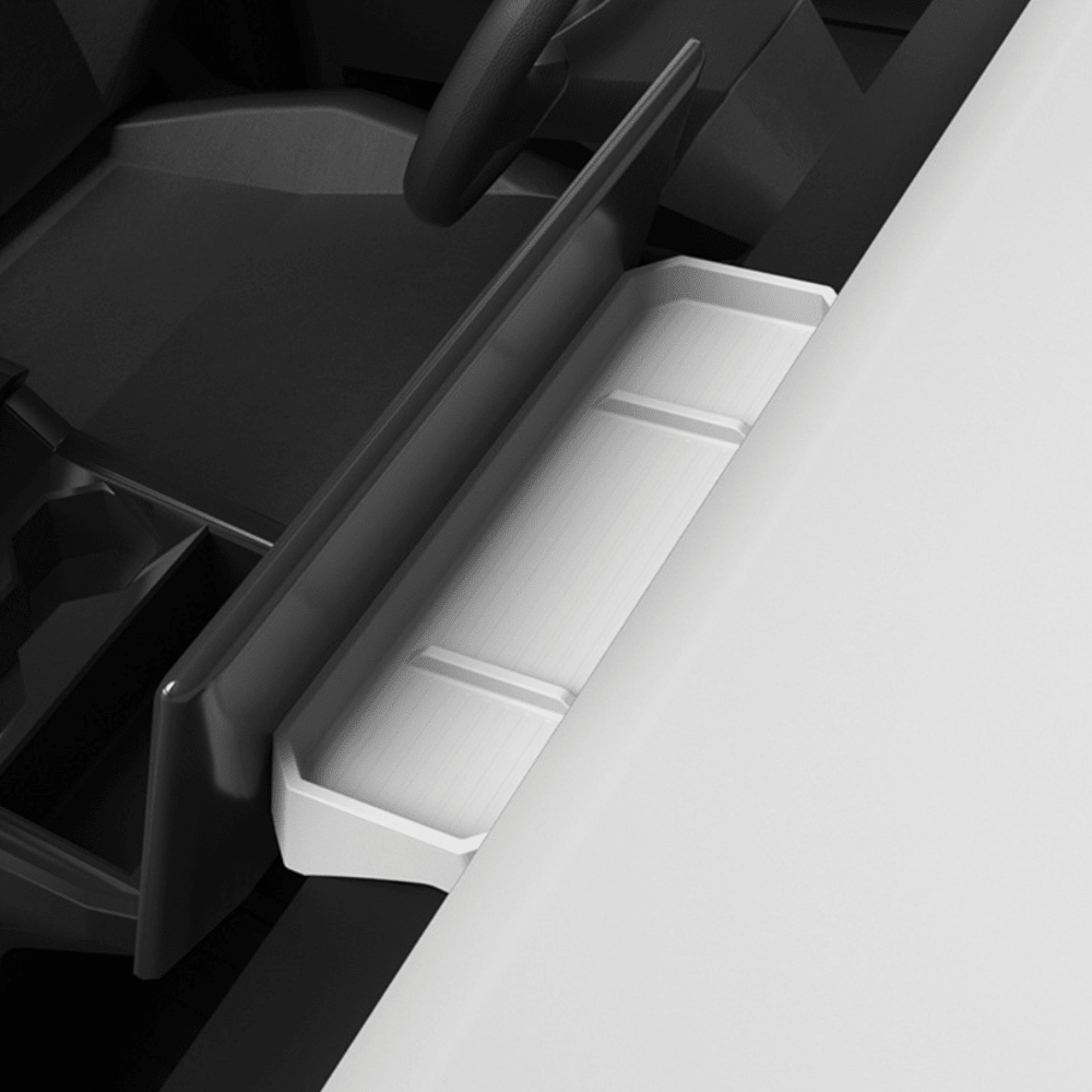 Silicone Center Console Behind Screen Storage Tray for Cybertruck - T-Launch