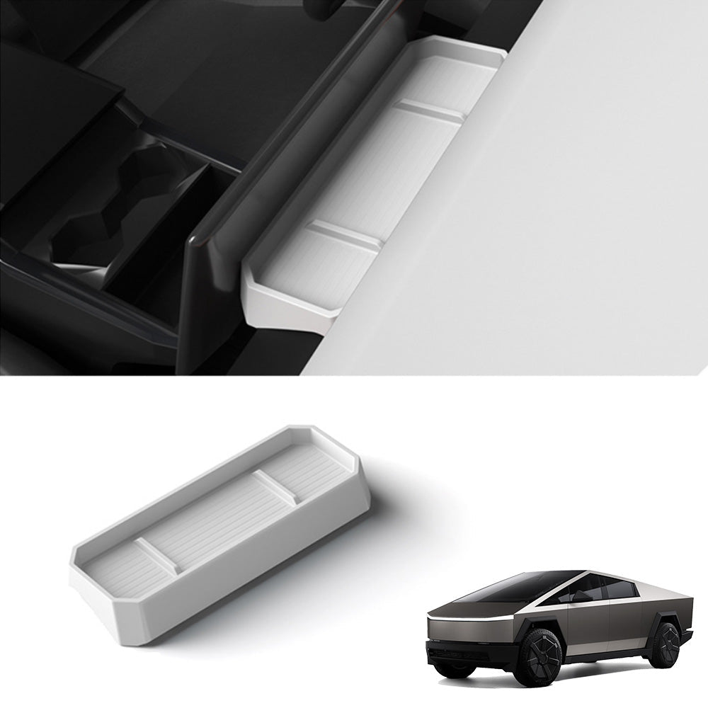 Silicone Center Console Behind Screen Storage Tray for Cybertruck - T-Launch
