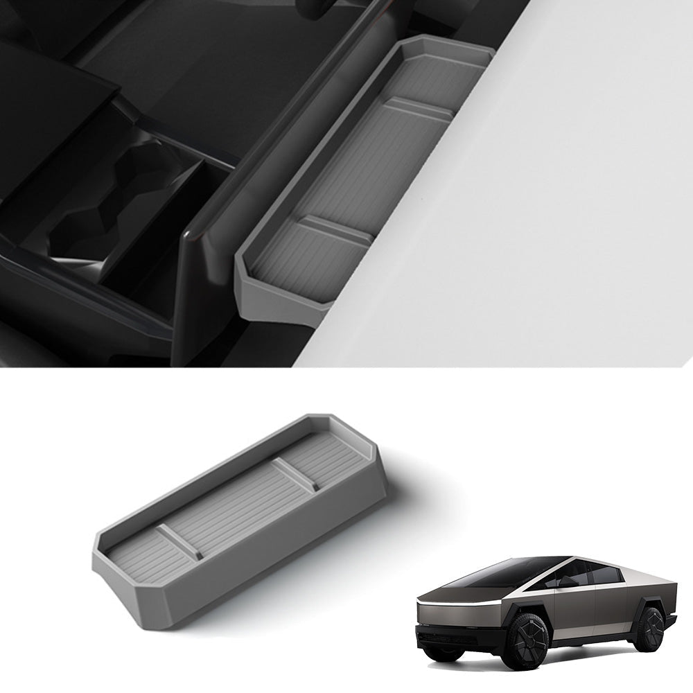 Silicone Center Console Behind Screen Storage Tray for Cybertruck - T-Launch