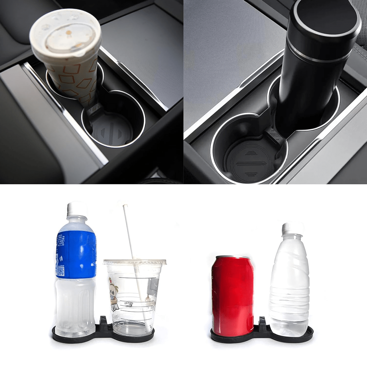 Silicone Center Console Cup Holder Insert for Tesla Model 3/Y/S/X - T-Launch
