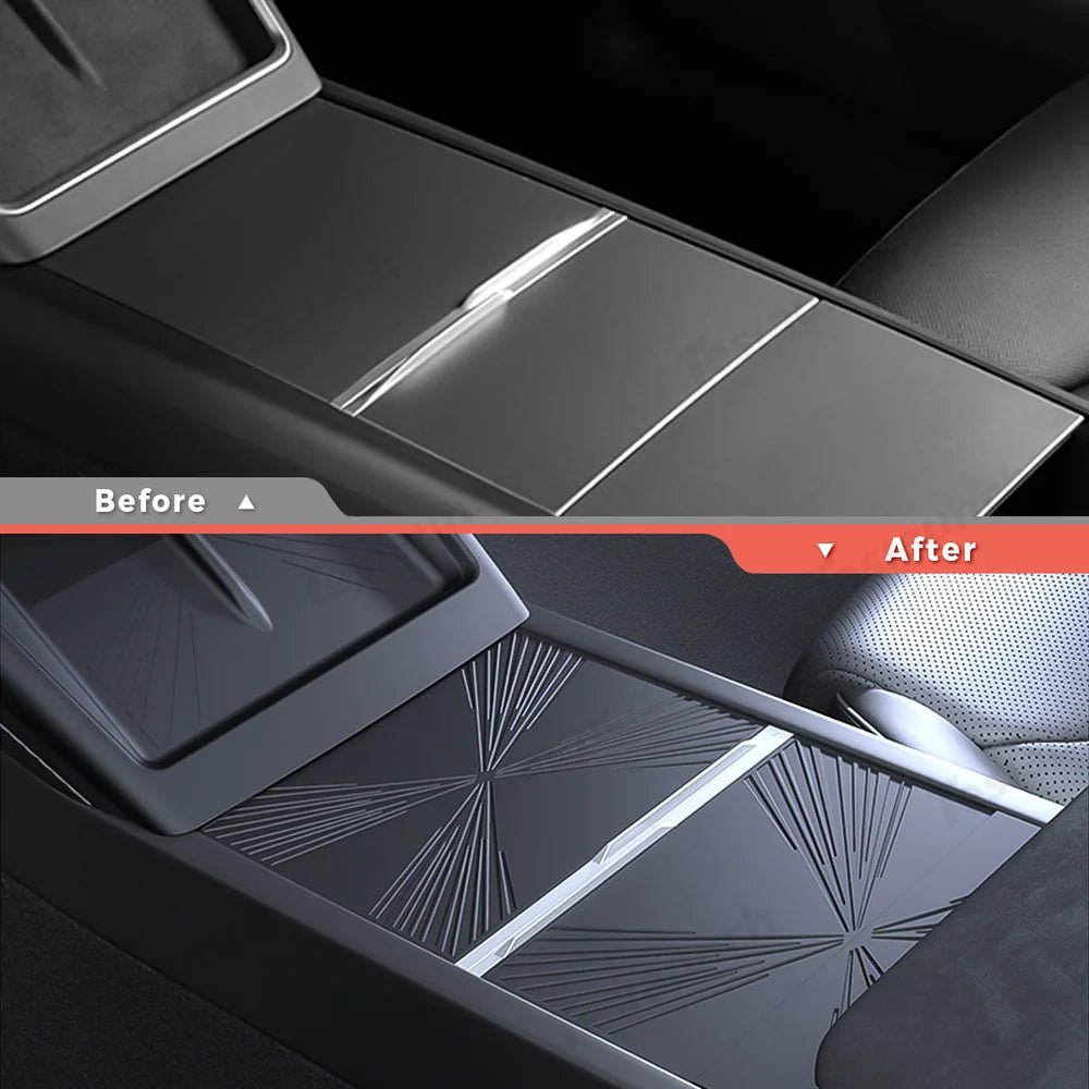 Silicone Center Console Protective Mat for Tesla Model Y Juniper 2025+/Model 3 Highland 2024+ - T-Launch