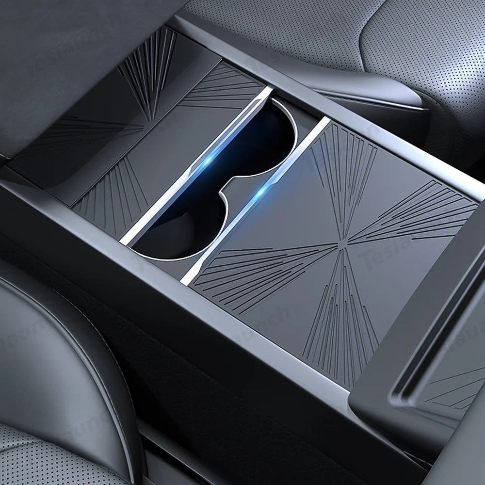 Silicone Center Console Protective Mat for Tesla Model Y Juniper 2025+/Model 3 Highland 2024+ - T-Launch