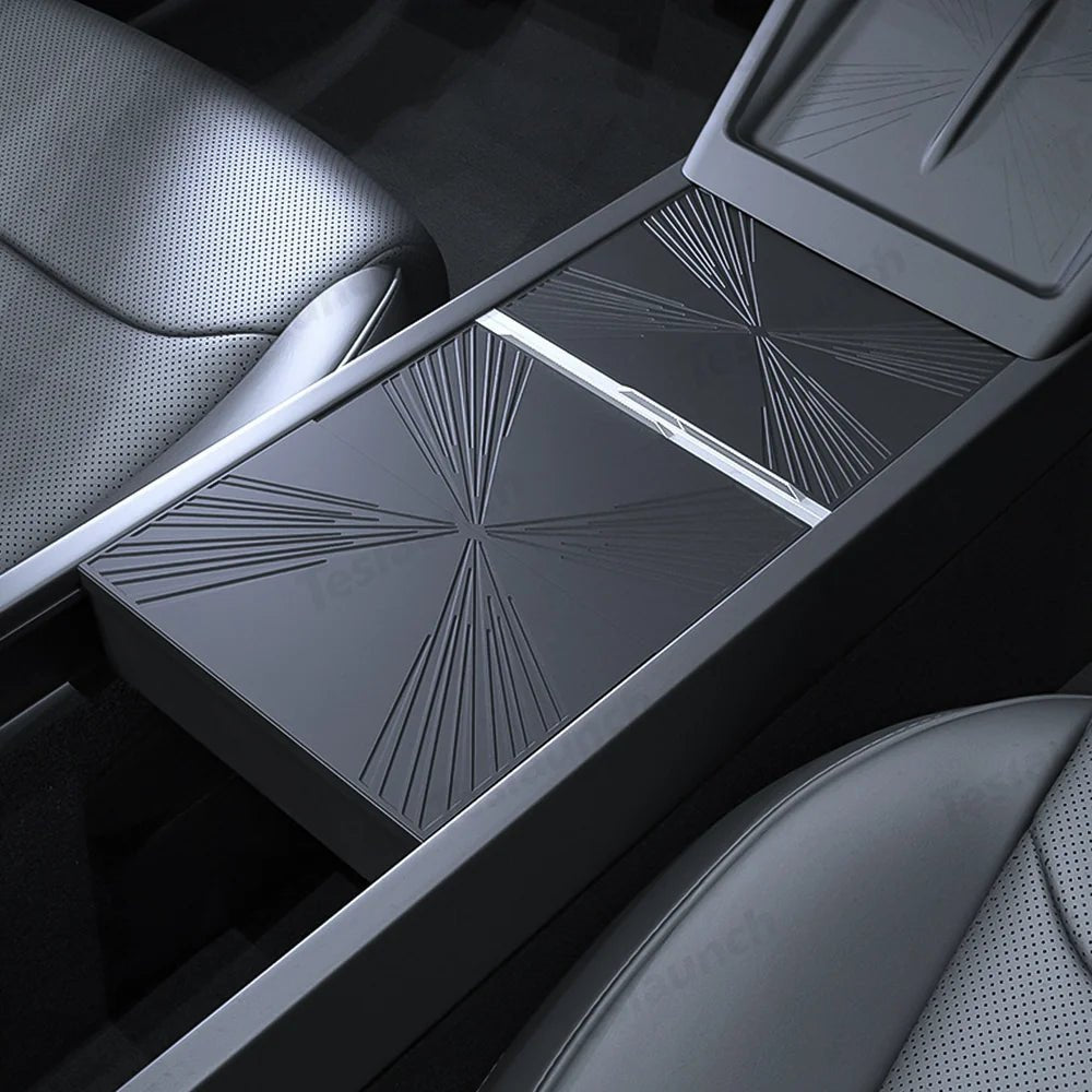 Silicone Center Console Protective Mat for Tesla Model Y Juniper 2025+/Model 3 Highland 2024+ - T-Launch