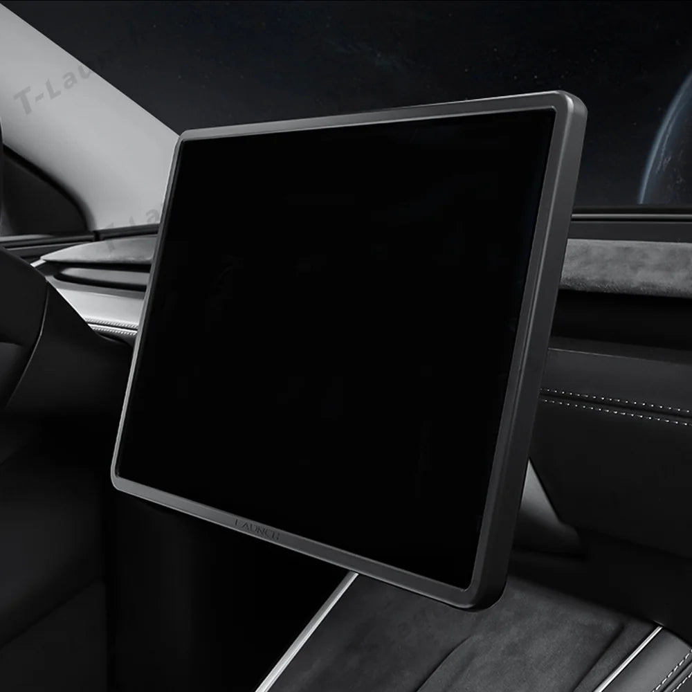 Silicone Center Screen Protection Frame for Tesla Model Y Juniper 2025 / Model 3 Highland 2024+ - T-Launch