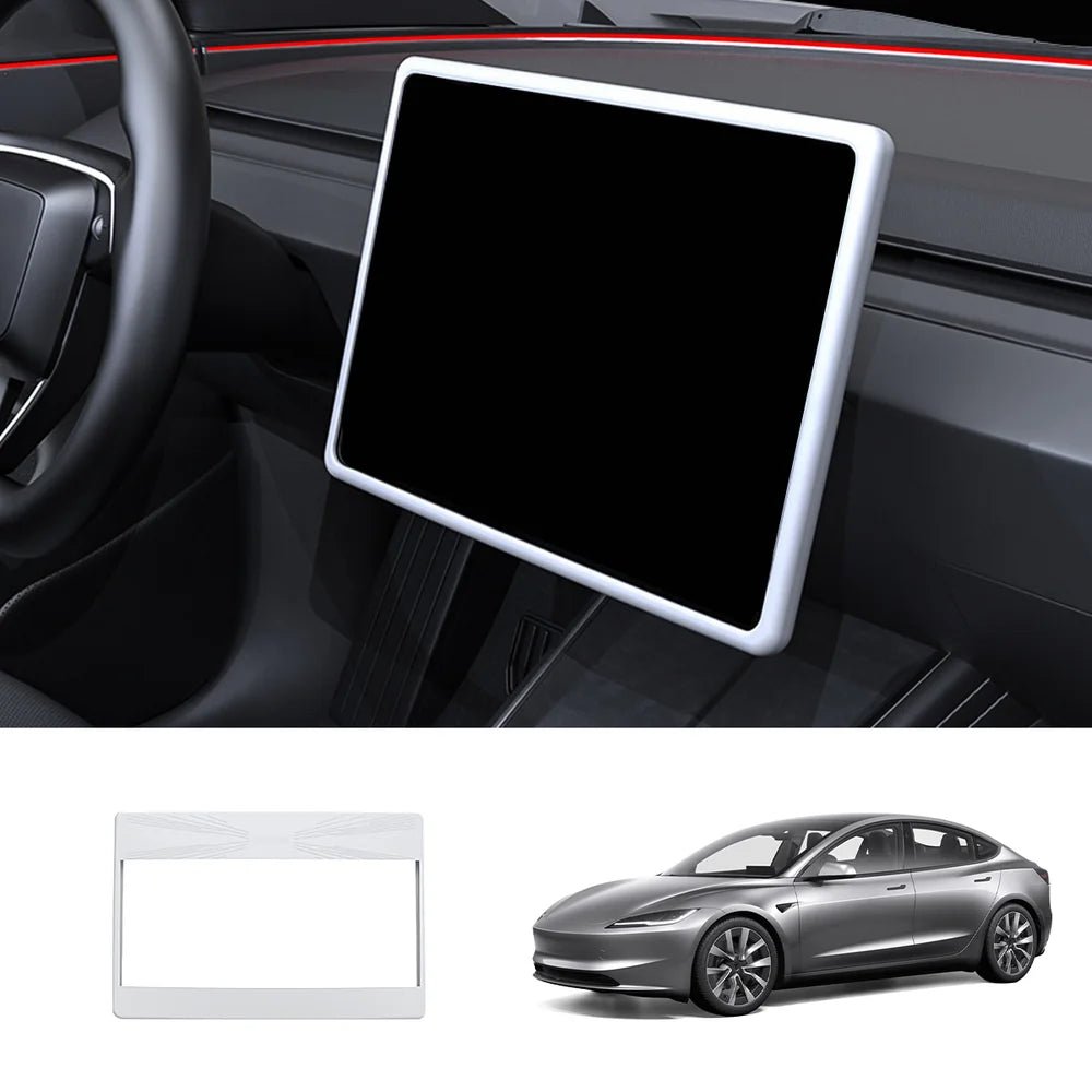 Silicone Center Screen Protection Frame for Tesla Model Y Juniper 2025 / Model 3 Highland 2024+ - T-Launch