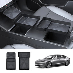 Silicone Console Armrest Box Lower Storage Tray for Tesla 2024+ Model 3 Highland - T-Launch