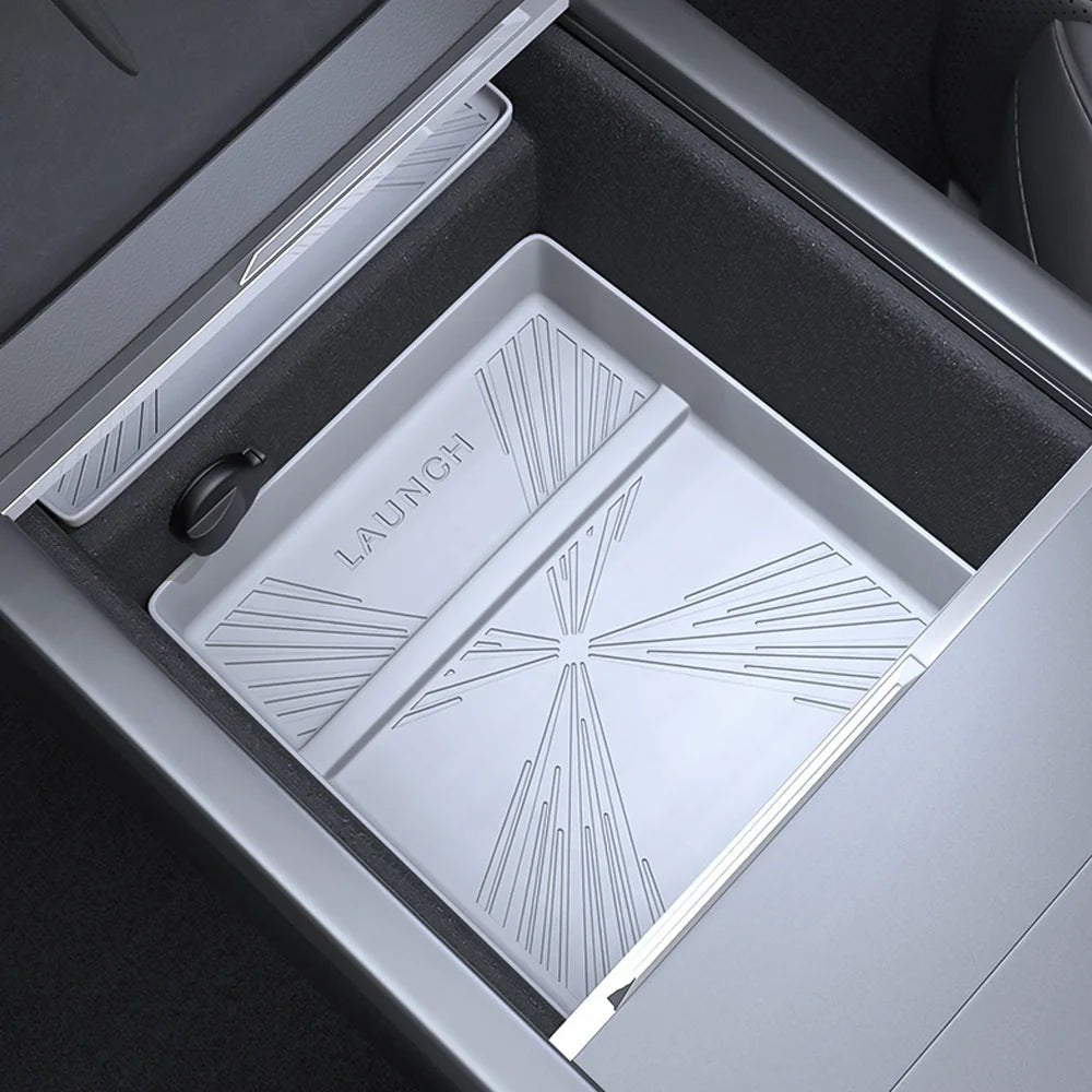 Silicone Console Armrest Box Lower Storage Tray for Tesla 2024+ Model 3 Highland - T-Launch