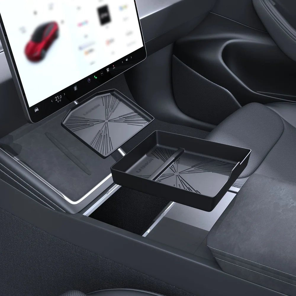 Silicone Console Armrest Box Lower Storage Tray for Tesla 2024+ Model 3 Highland - T-Launch