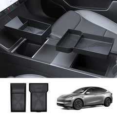 Silicone Console Armrest Box Lower Storage Tray for Tesla Model Y Juniper 2025+ - T-Launch