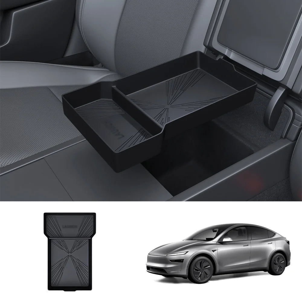 Silicone Console Armrest Box Lower Storage Tray for Tesla Model Y Juniper 2025+ - T-Launch