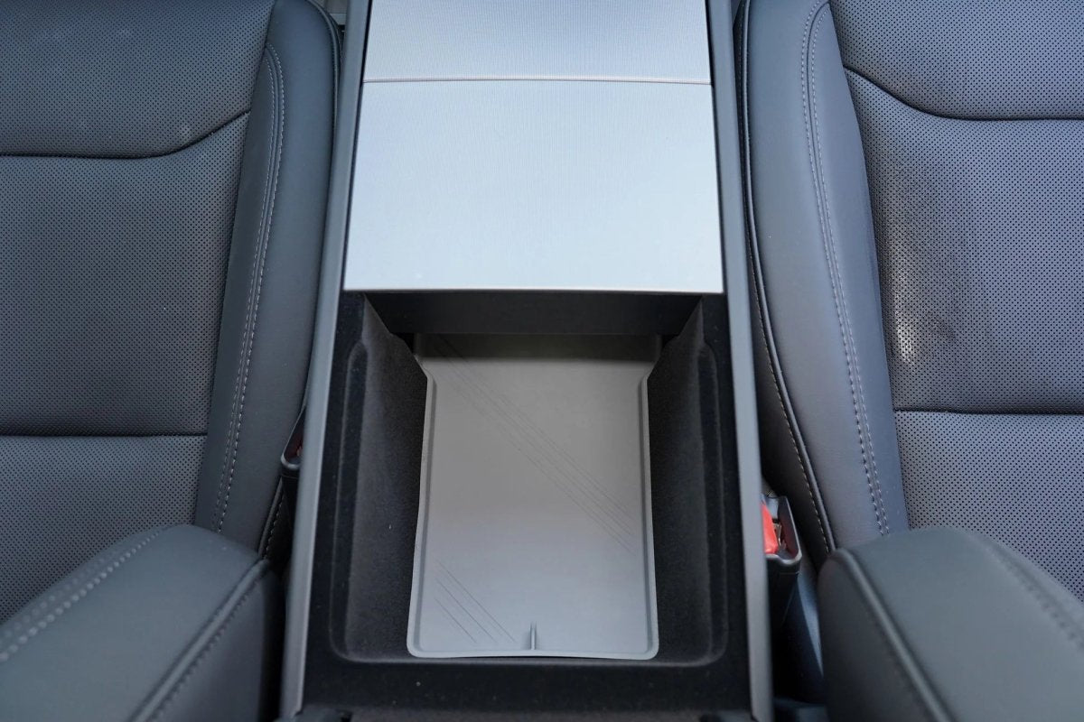 Silicone Console Armrest Box Lower Storage Tray for Tesla Model Y Juniper 2025+ - T-Launch