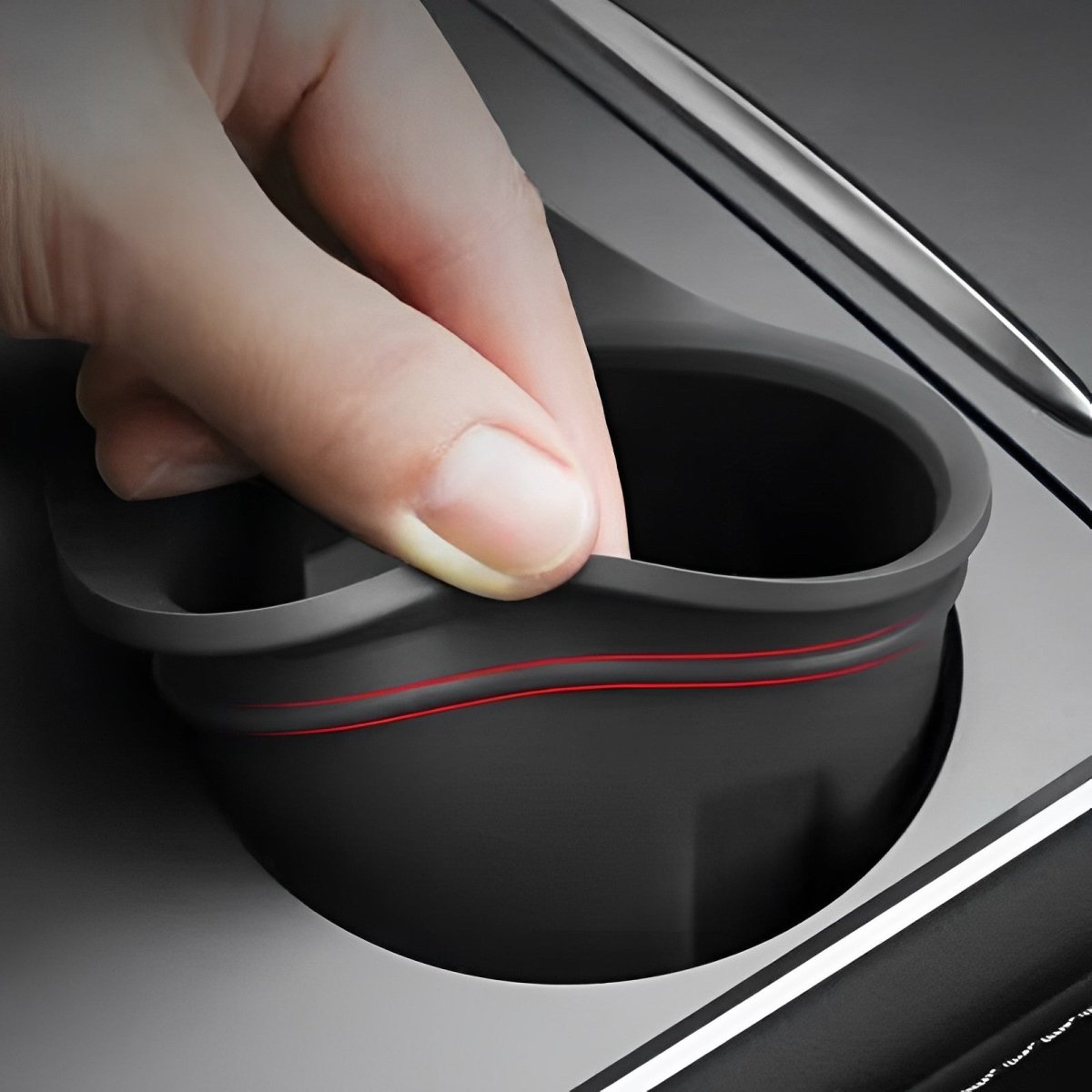 Silicone Cup Holder for Tesla Model 3/Y - Perfect Fit and Non-Slip - T-Launch
