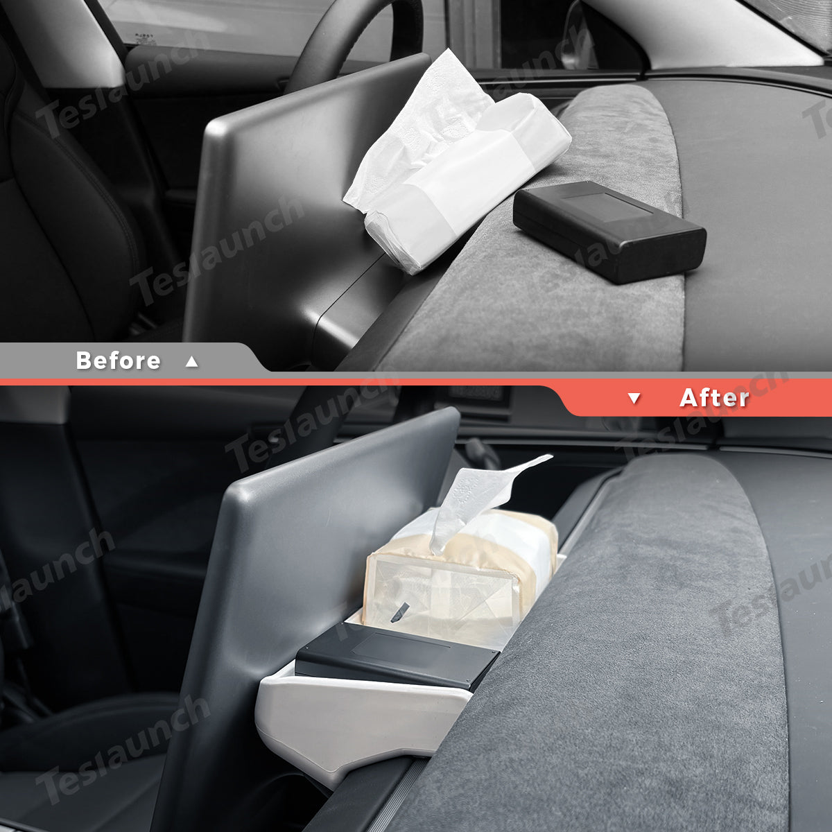 Silicone Dashboard Storage Box for Tesla Model Y Juniper 2025+ - T-Launch