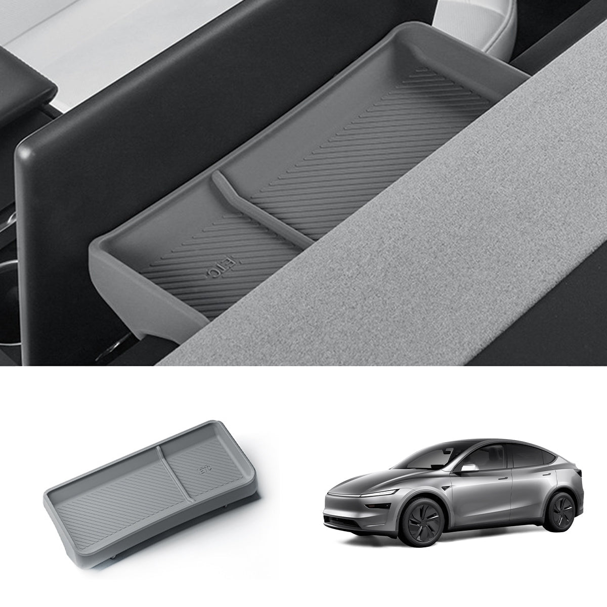 Silicone Dashboard Storage Box for Tesla Model Y Juniper 2025+ - T-Launch