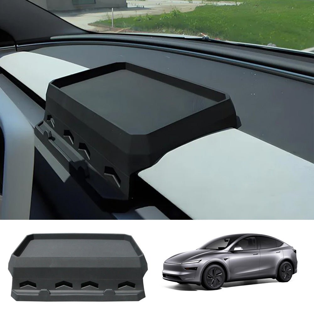 Silicone Dashboard Tissue Tray Hidden Storage Box for Tesla Model Y Juniper 2025+ - T-Launch