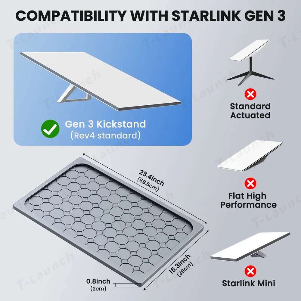 Silicone Protector Cover Case for Starlink Gen 3 Dish - T-Launch