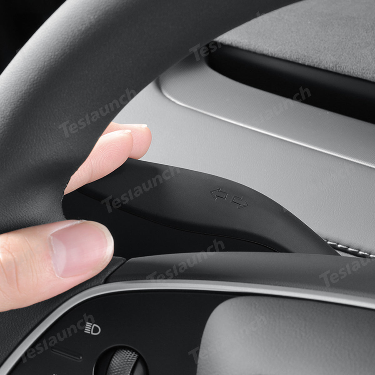 Silicone Turn Signal Stalk Cover for Tesla Model Y Juniper 2025+ (1 Pc) - T-Launch