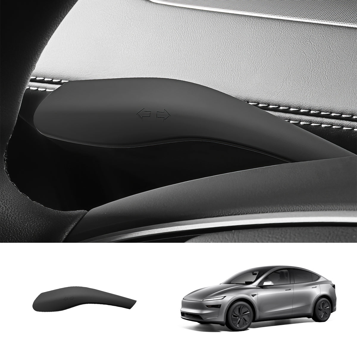 Silicone Turn Signal Stalk Cover for Tesla Model Y Juniper 2025+ (1 Pc) - T-Launch