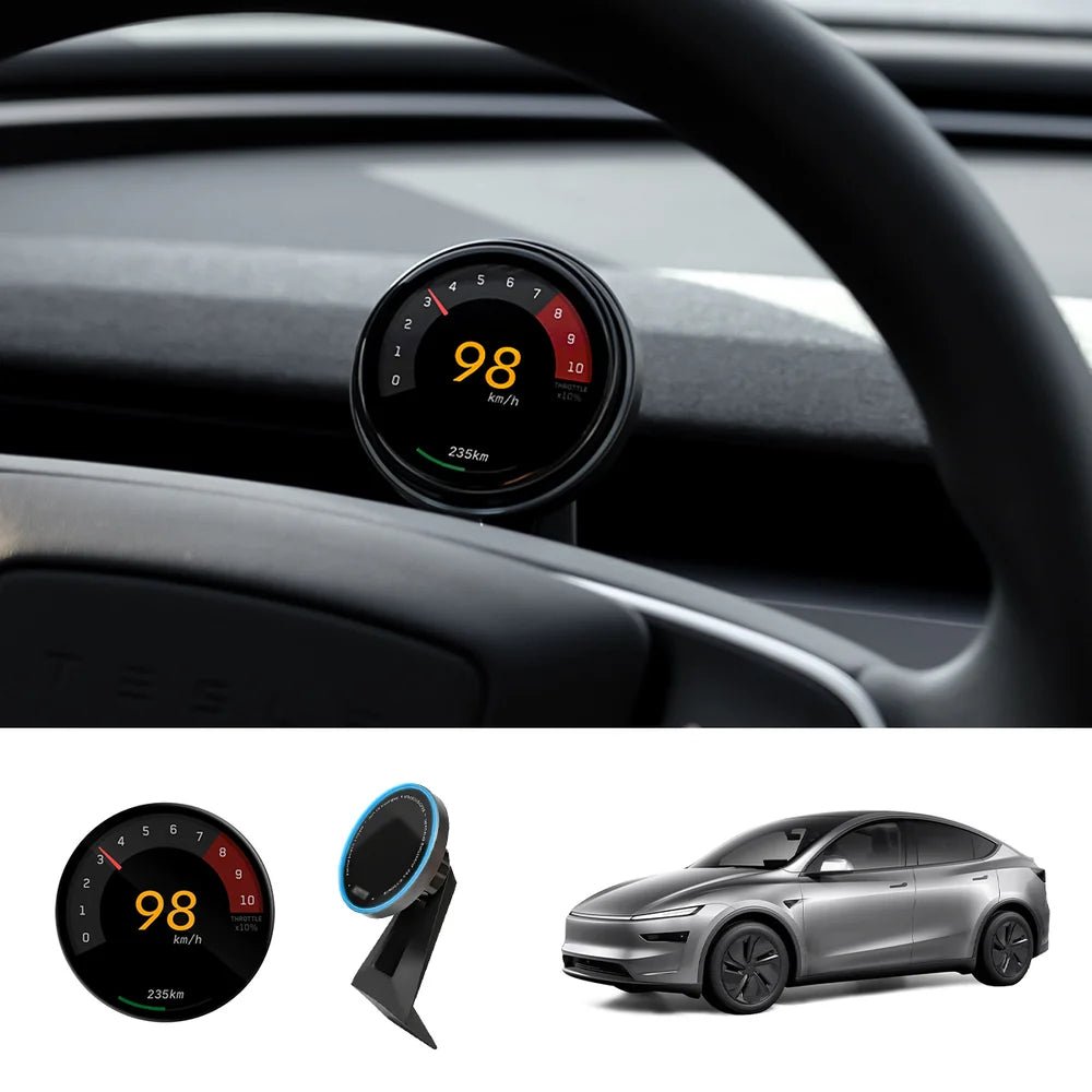 Smart Dashboard Gauge Display – Mini HUD for Tesla Model 3/Y (2017+) - T-Launch