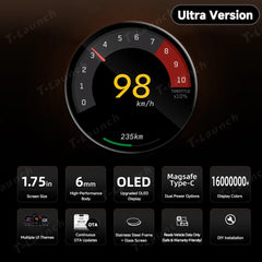 Smart Dashboard Gauge Display – Mini HUD for Tesla Model 3/Y (2017+) - T-Launch